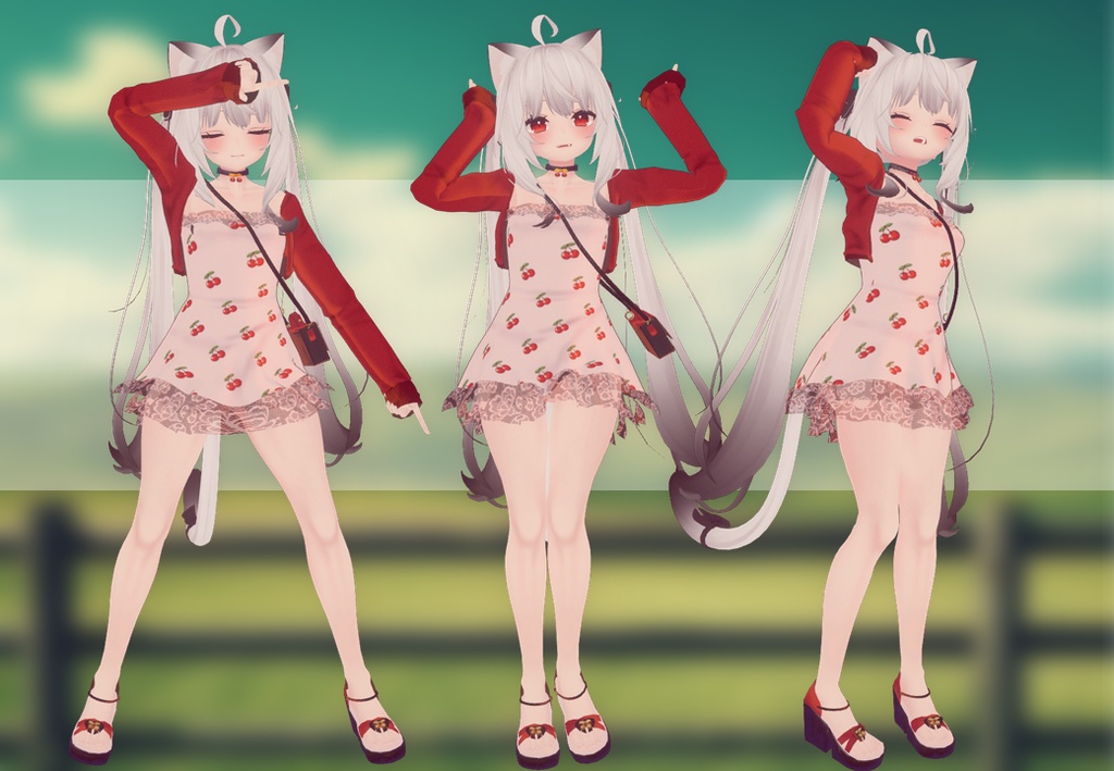 Cherry outfit (RINDO, MAYA, SELESTIA AND KIKYO)