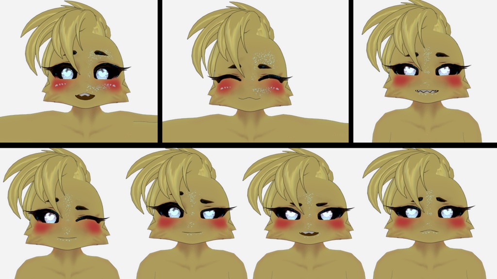 Glamrock chica and toy chica (Vrchat) (Gogoloco)