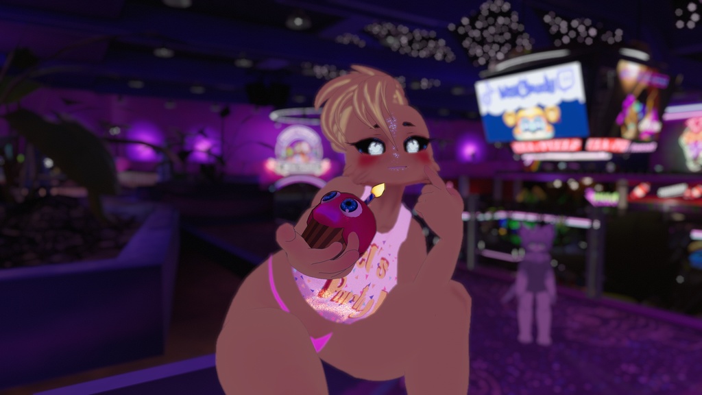 Glamrock chica and toy chica (Vrchat) (Gogoloco)