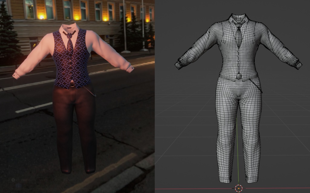 outfit elegant - male (Licence commercial)