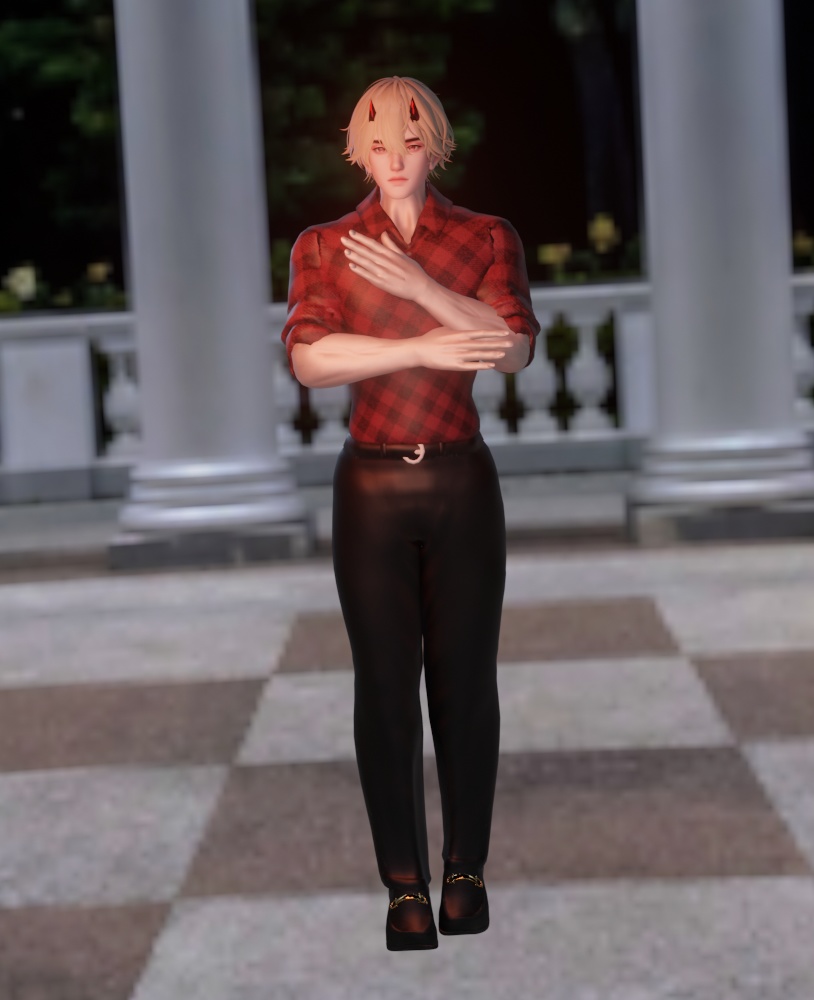 Nathaniel PC - vrchat avatar (Optimized) (gogoloco)