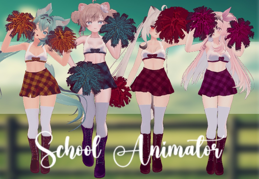 School animator (RINDO, MAYA, SELESTIA AND MANUKA)