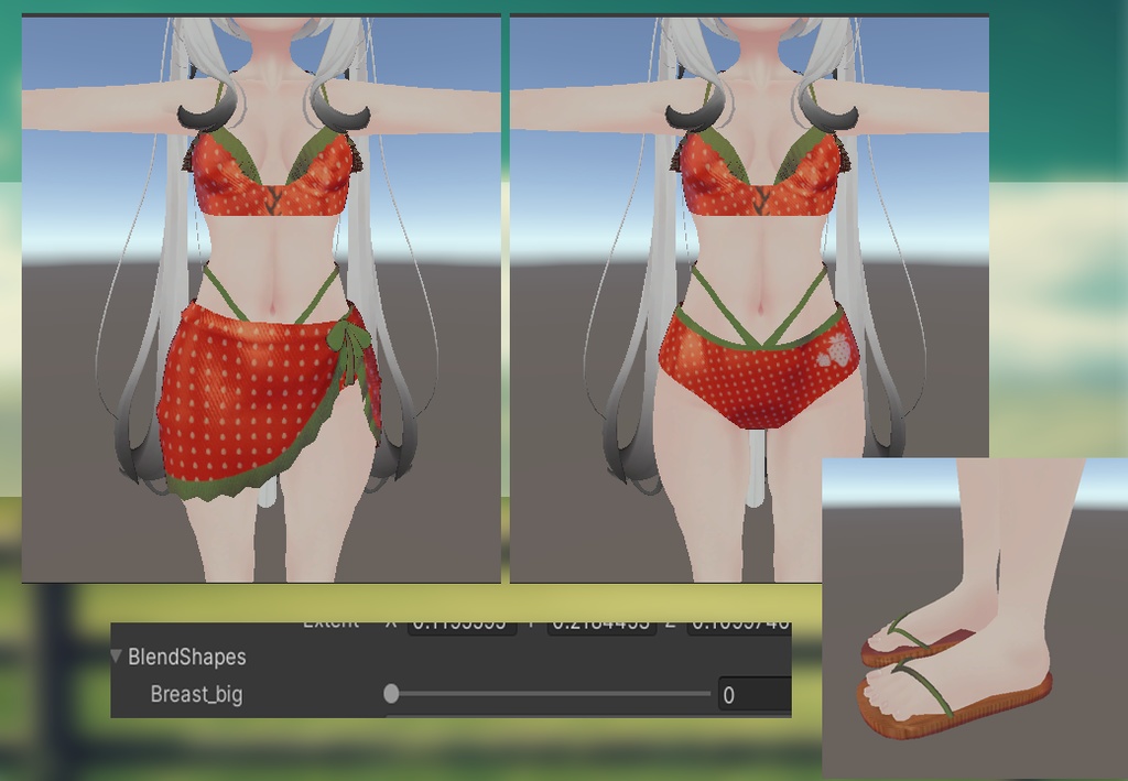 bikini strawberry (RINDO, MAYA, SELESTIA AND MANUKA)