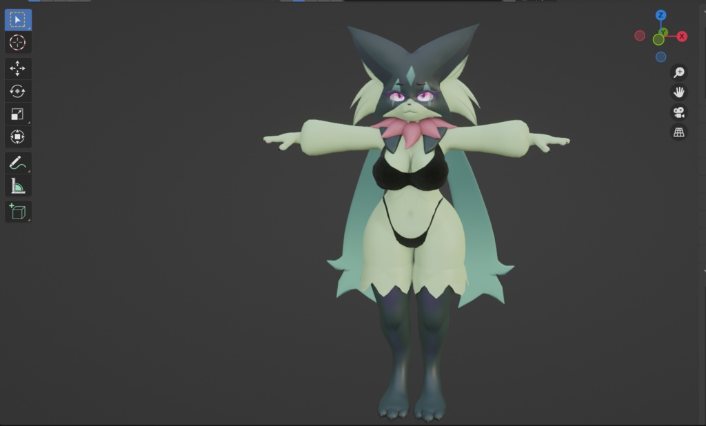 Ears and tail meowscarada (Licence commercial)