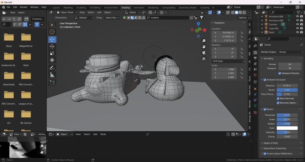 Plushies N and Uzi (Murder drones)