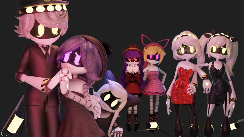 Uzi murder drones (Gogoloco+ PC/QUEST+BLENDER+IK)