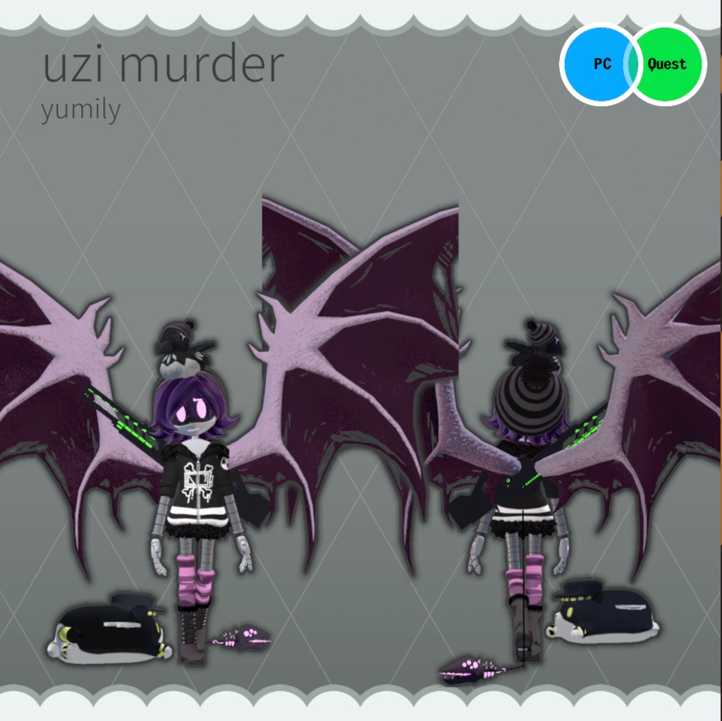 Uzi murder drones (Gogoloco+ PC/QUEST+BLENDER+IK)