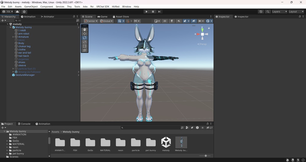 Melody the bunny (PC+GOGOLOCO+BLENDER)