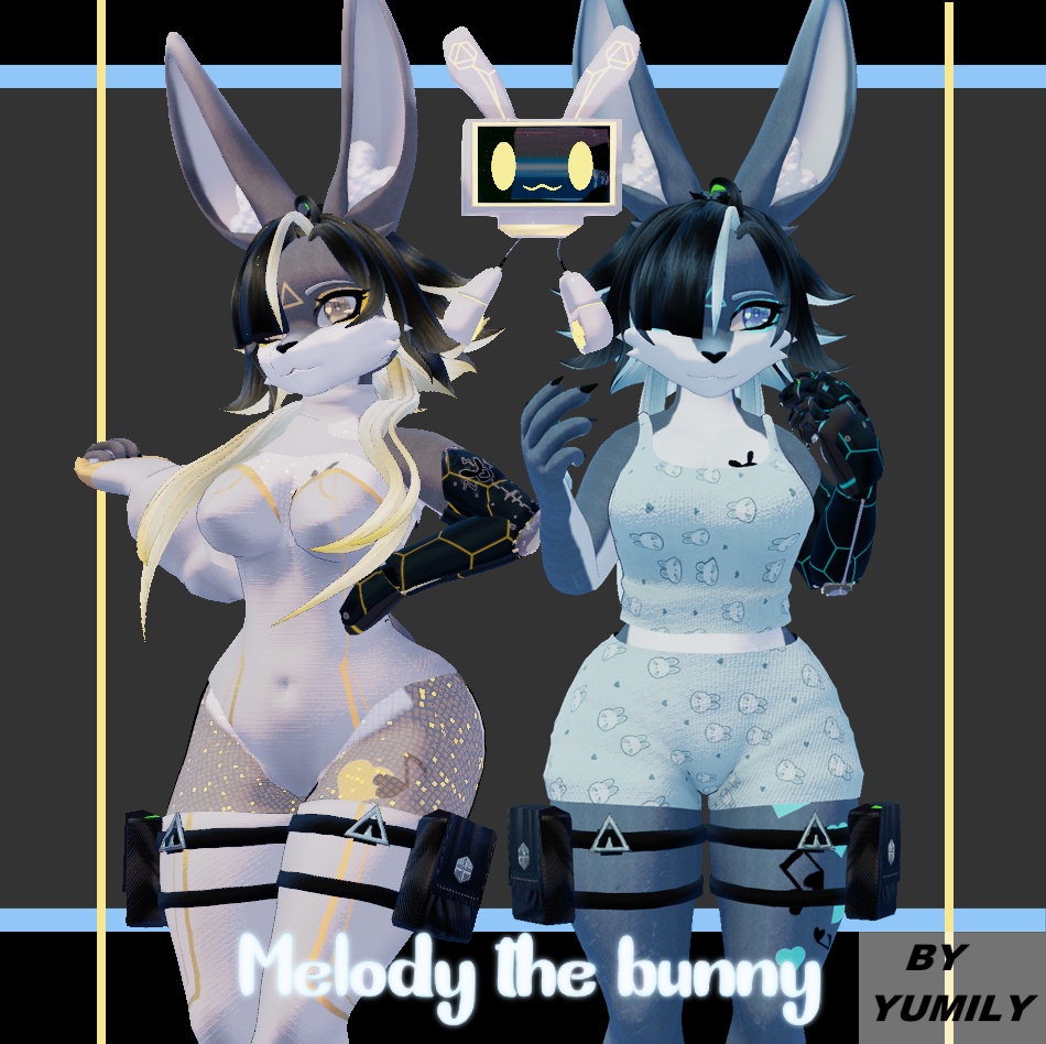 Melody the bunny (PC+GOGOLOCO+BLENDER)