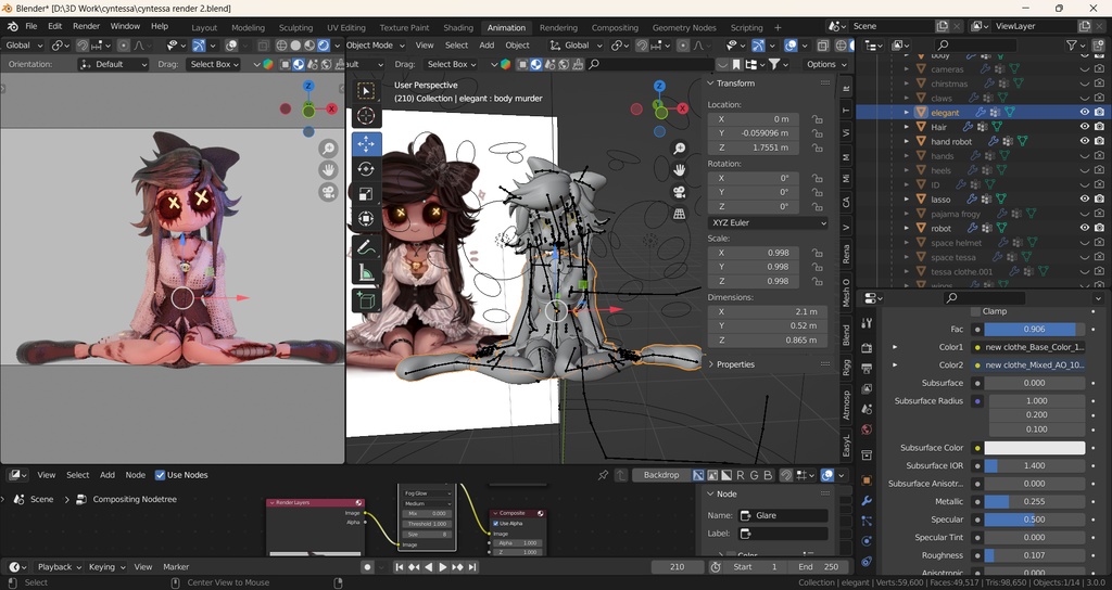 Cyntessa/ Tessa murder drones (PC/Quest+BLENDER+ GOGOLOCO)