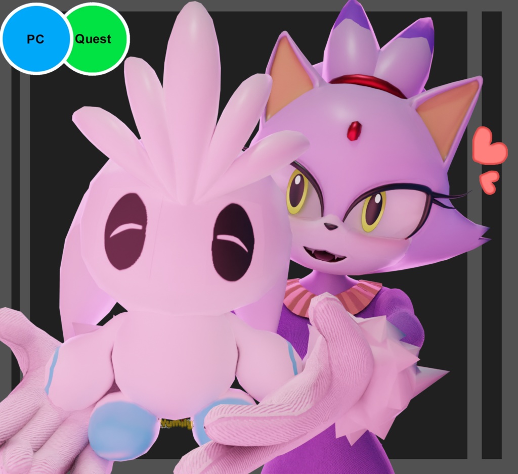 Blaze the cat (PC/QUEST+BLENDER)