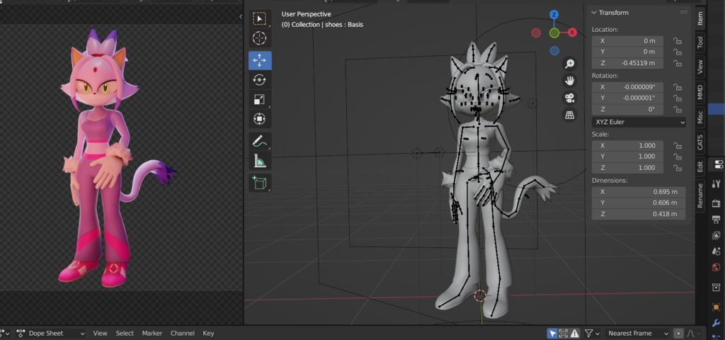 Blaze the cat (PC/QUEST+BLENDER)