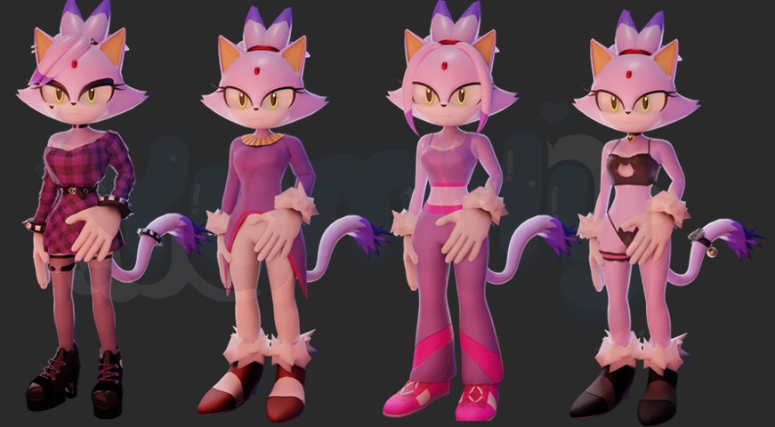 Blaze the cat (PC/QUEST+BLENDER)