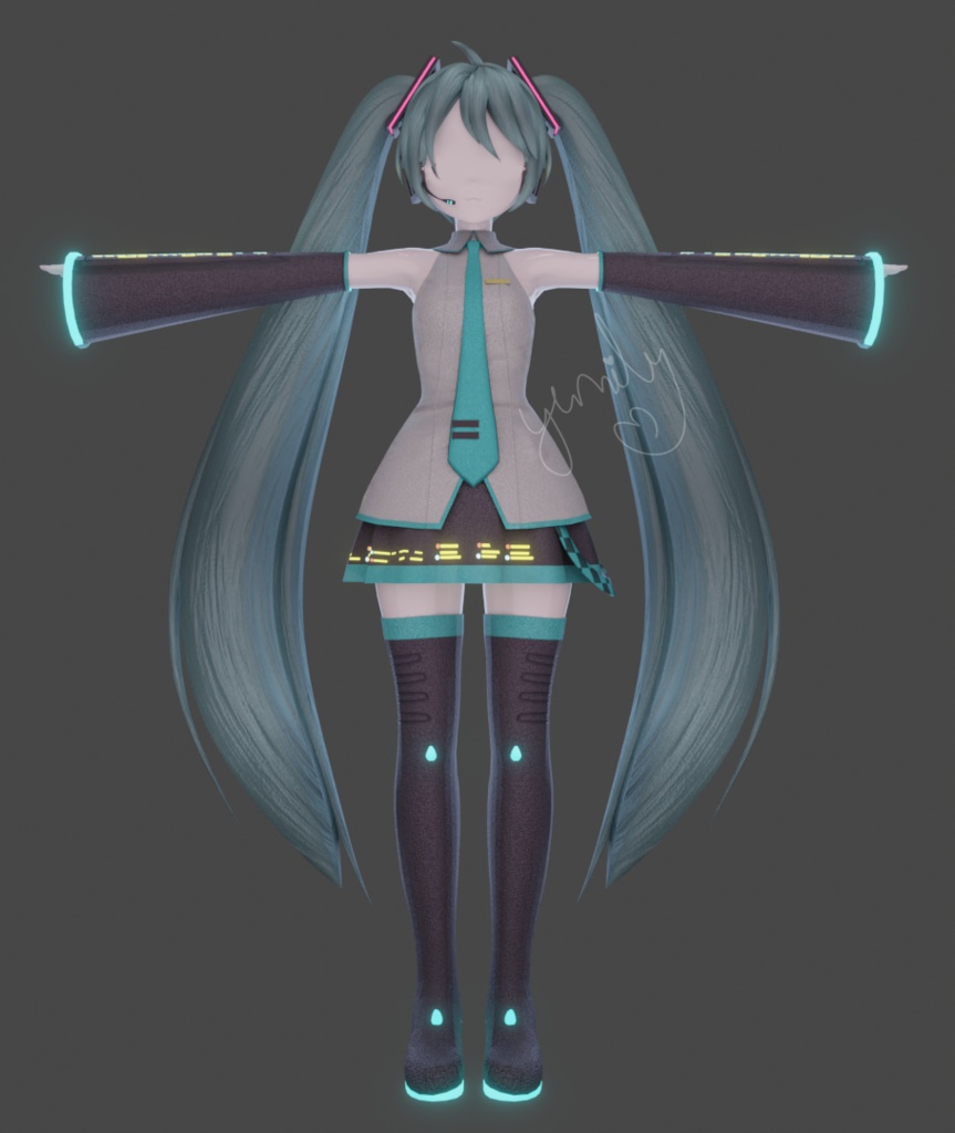 miku outfit base manuka (licence commercial)