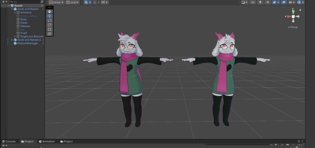 Ralsei and Asriel - PC/QUEST