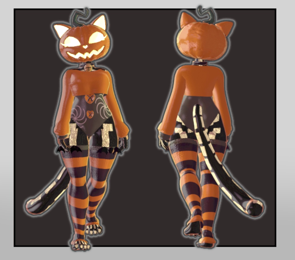 PUMPKIN CAT AVATAR (PC/QUEST) Happy halloween