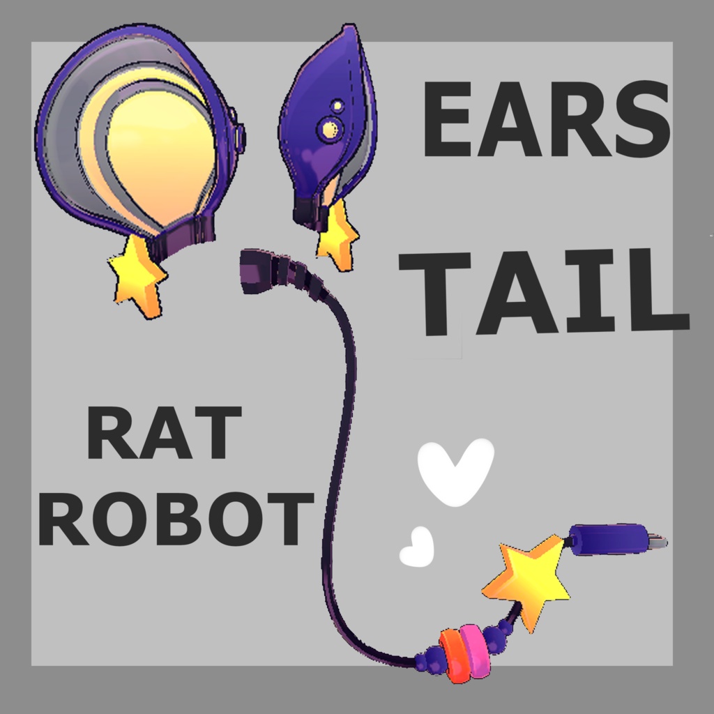 Ears and tail rat robot