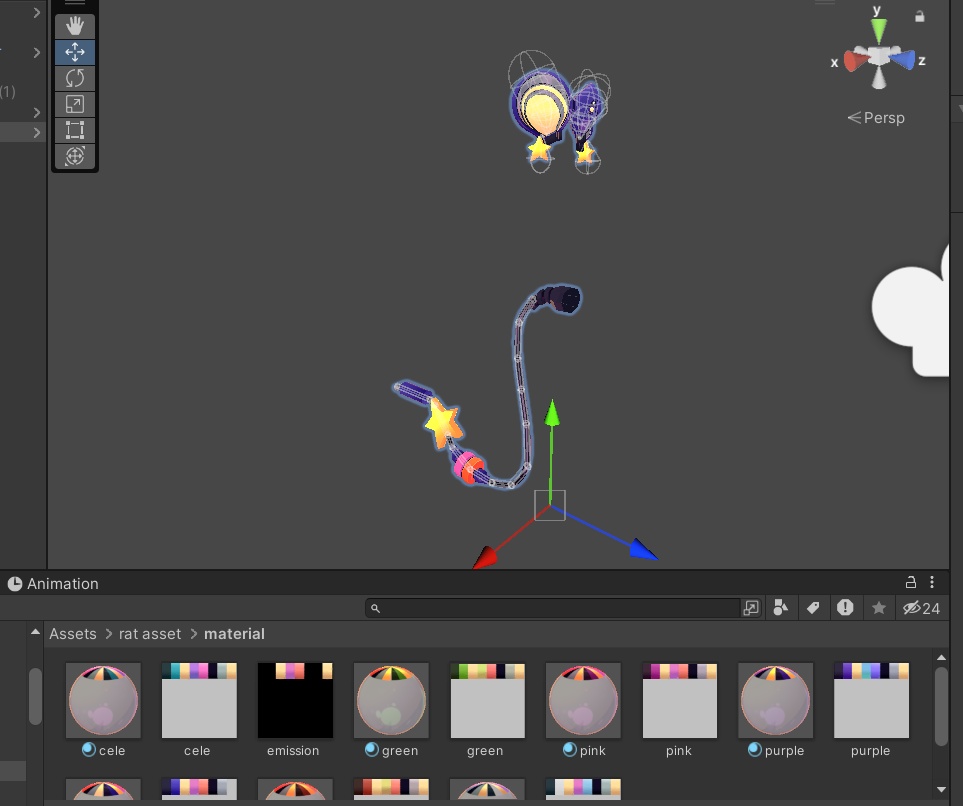 Ears and tail rat robot