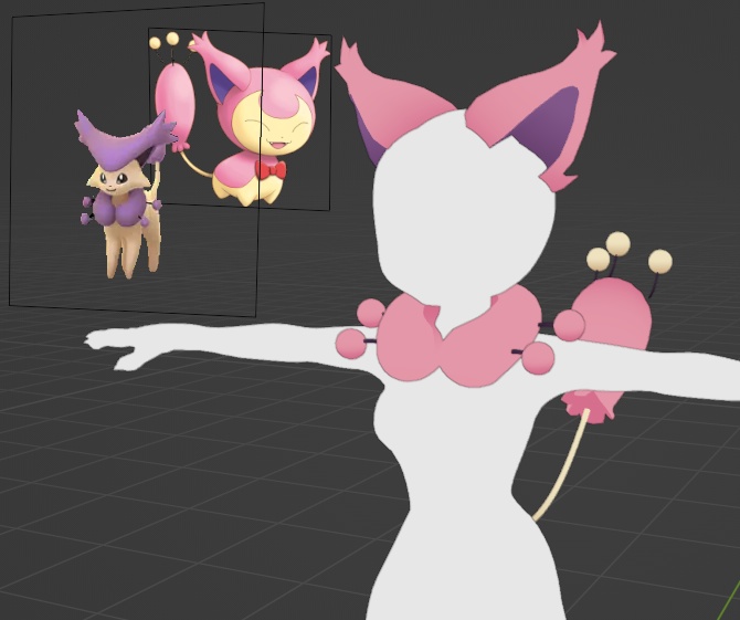 skitty ears and tail (inlcude licence commercial)