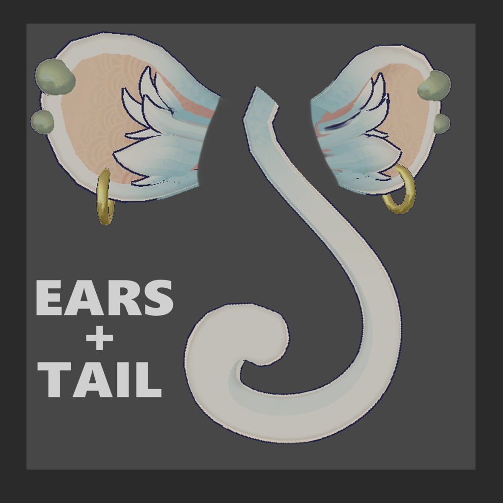 Monkey ears and tail