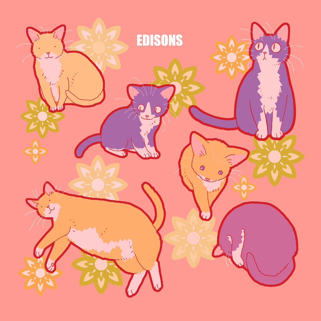 猫メガネ拭き・ピンク