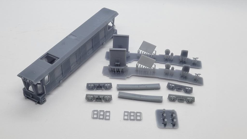 アメリカ製のレール削正車(日本向けタイプ)レジンキット