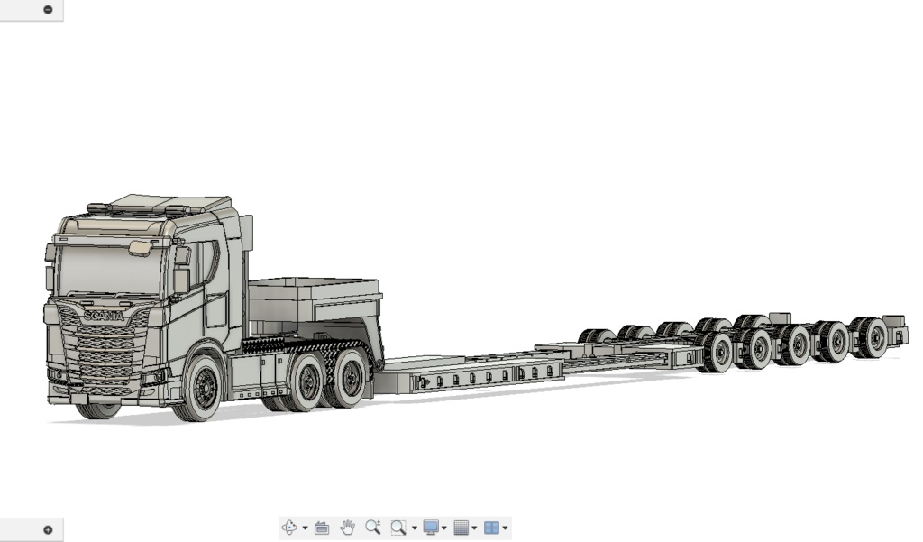 約1/150スケール トラックとトレーラー レジンキット