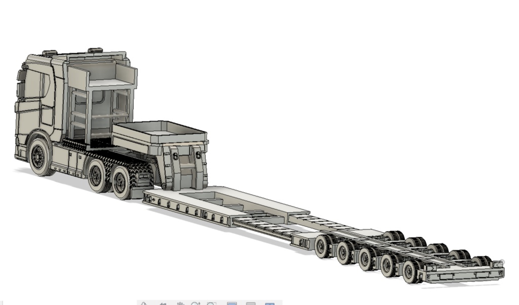 約1/150スケール トラックとトレーラー レジンキット