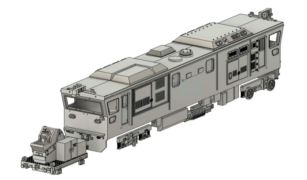 1/150 レール探傷車 +MMS台車 レジンキット
