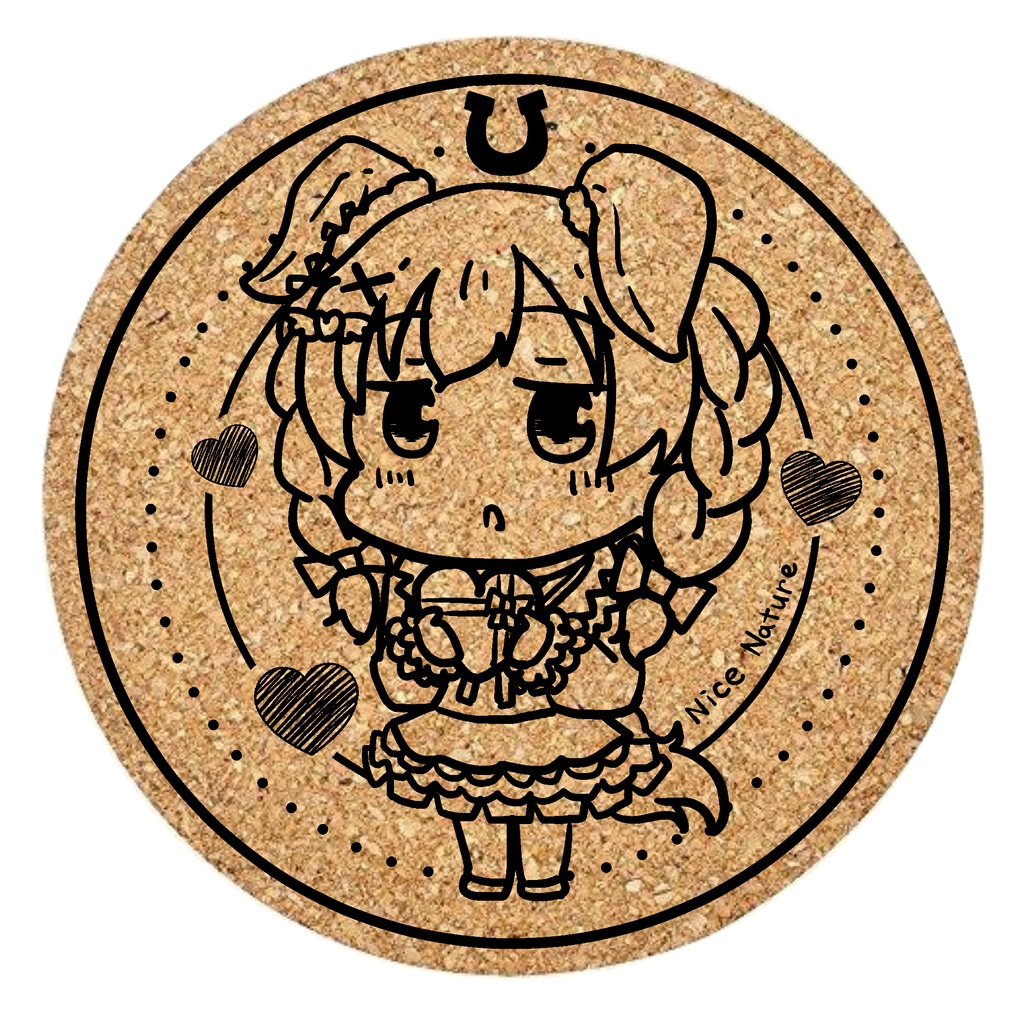 バレファミネイチャコルクコースター