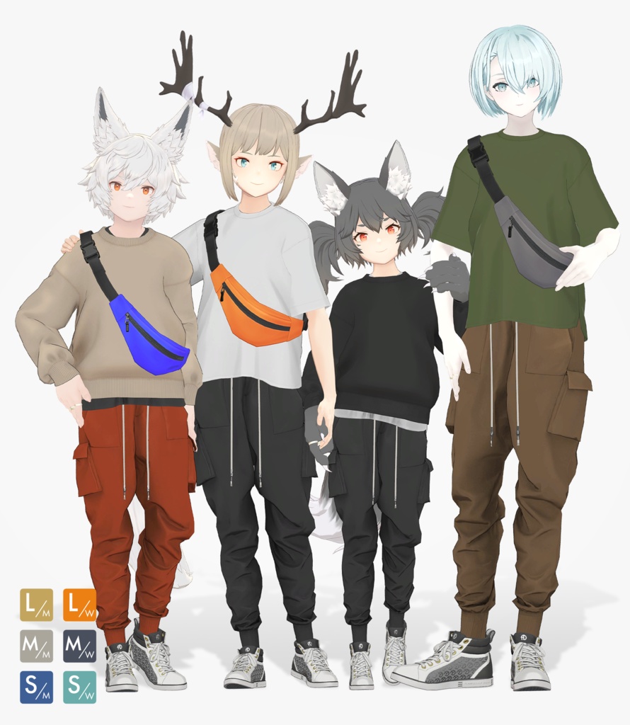 【VRC対応3D服飾モデル】FLAWLESSLY DOPE 1stIMP. ver1.02