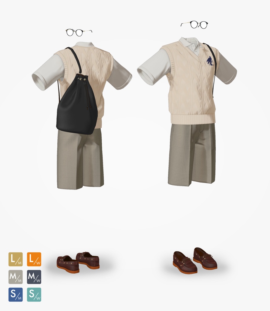 【VRC対応3D服飾モデル】ANNE ANNE Summer Breeze Casual ver1.00