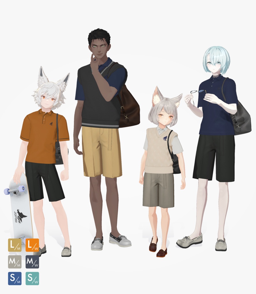 【VRC対応3D服飾モデル】ANNE ANNE Summer Breeze Casual ver1.00