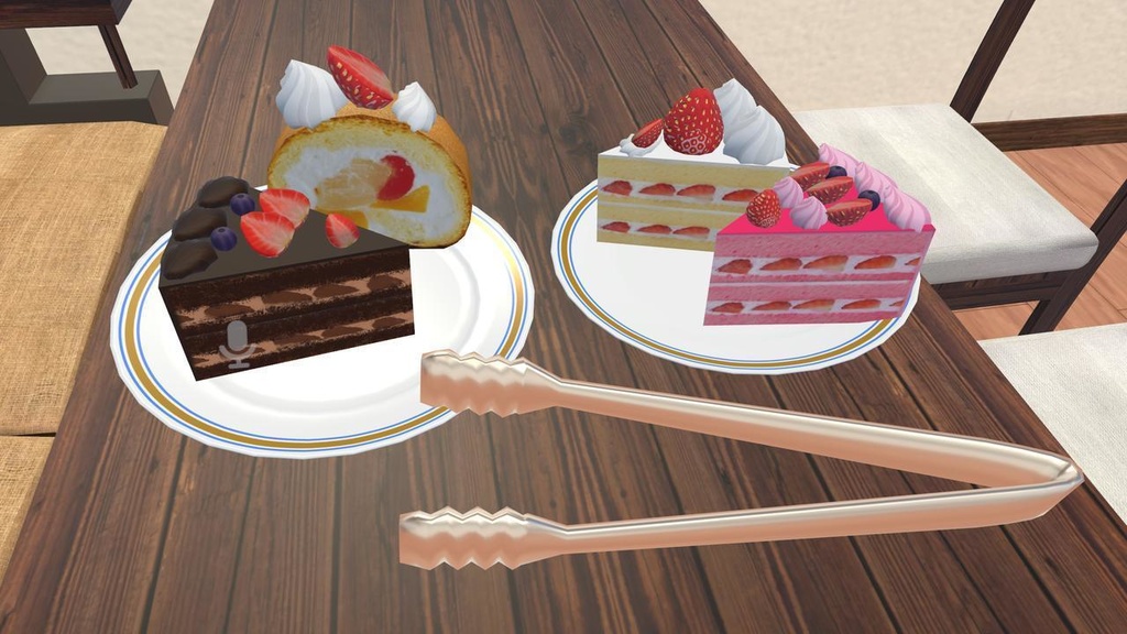 【VRChat向け】食べれるケーキギミック - PC / Quest両対応