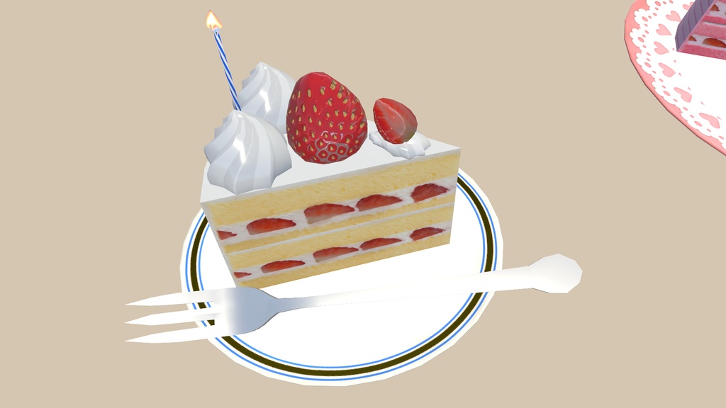 【VRChat向け】食べれるケーキギミック - PC / Quest両対応