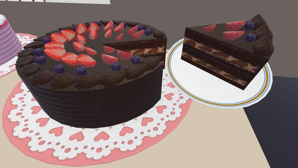 【VRChat向け】食べれるケーキギミック - PC / Quest両対応