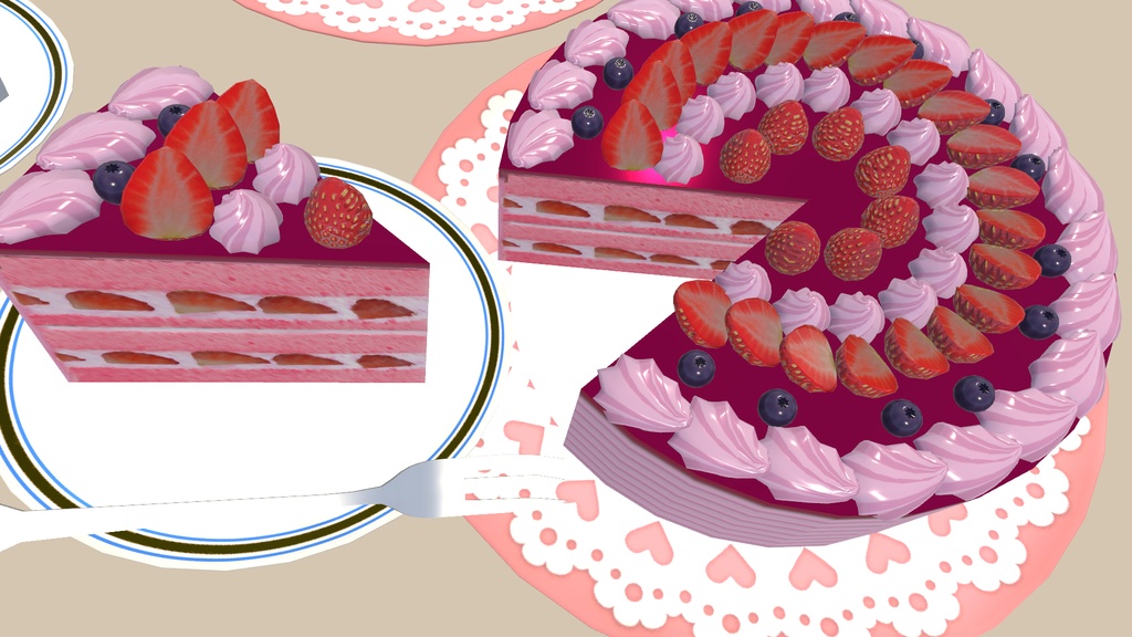 【VRChat向け】食べれるケーキギミック - PC / Quest両対応