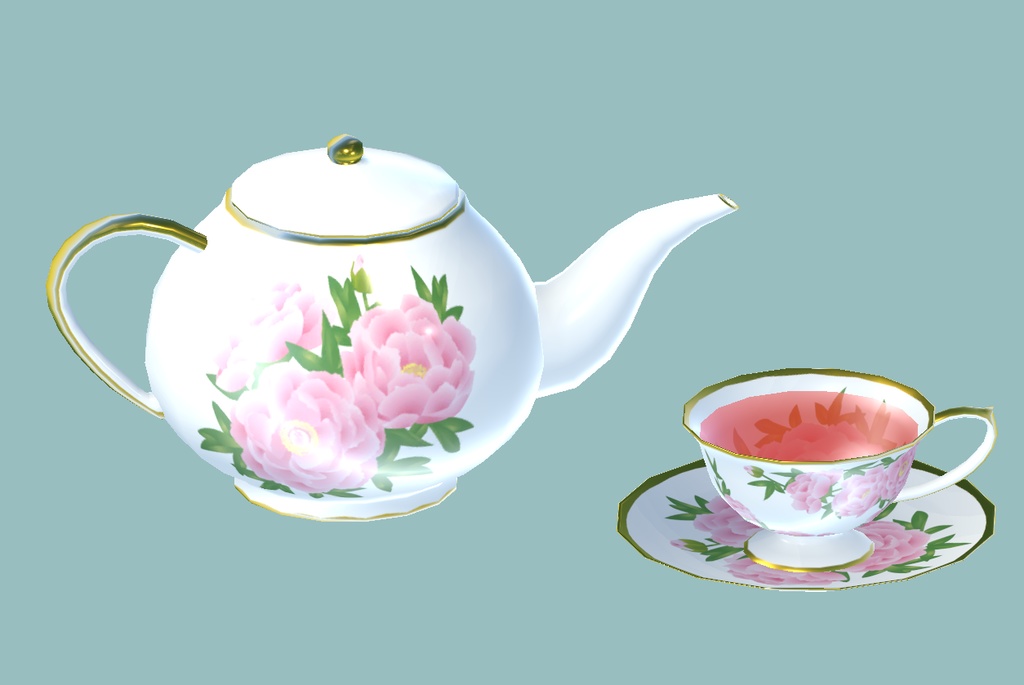 【VRCアバターギミック】どこでもティータイム【MA設定済み】