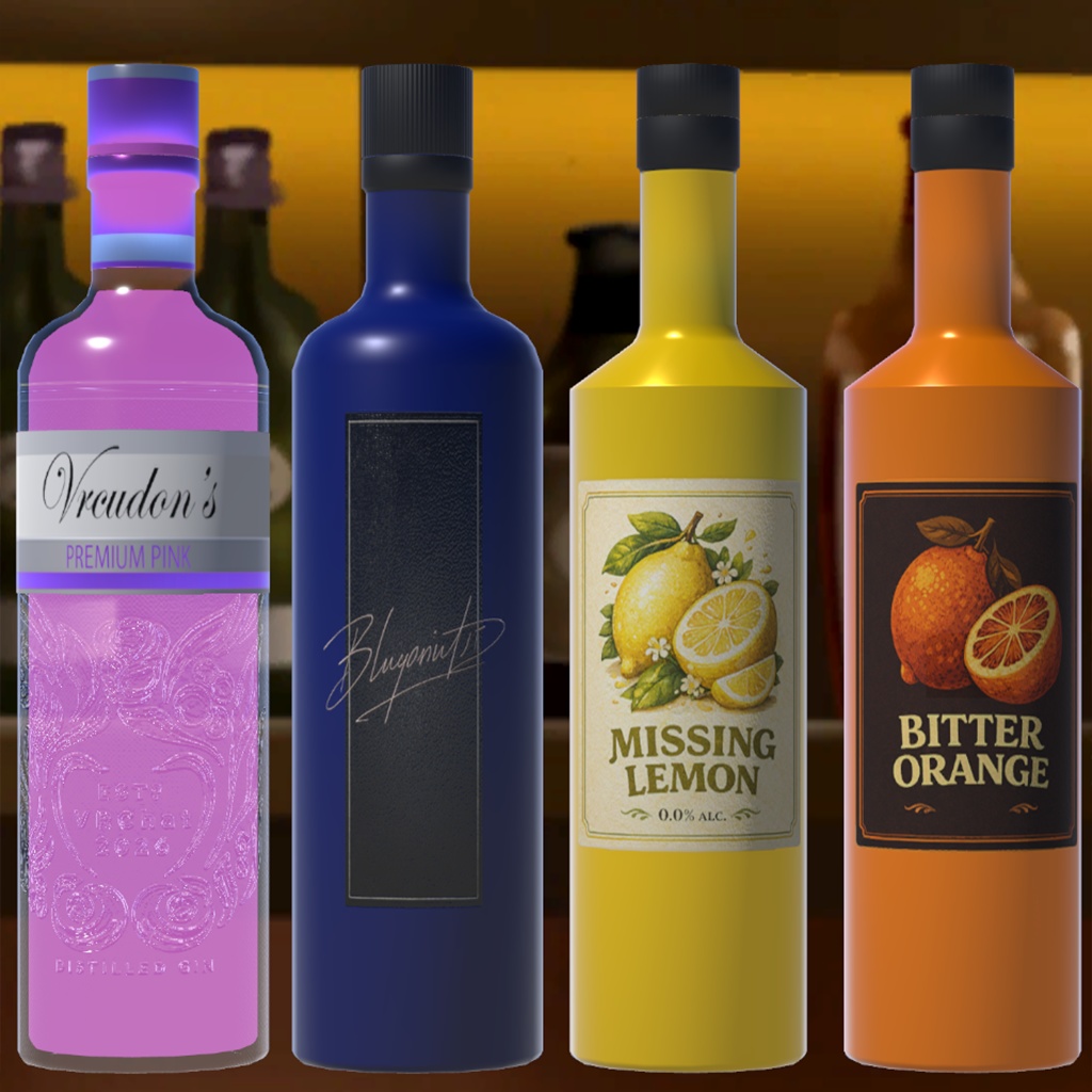 【VRChat向け】ドリンクギミックC - PC/Quest両対応【ドリンクギミックシリーズ/Drink Gimmick Series】