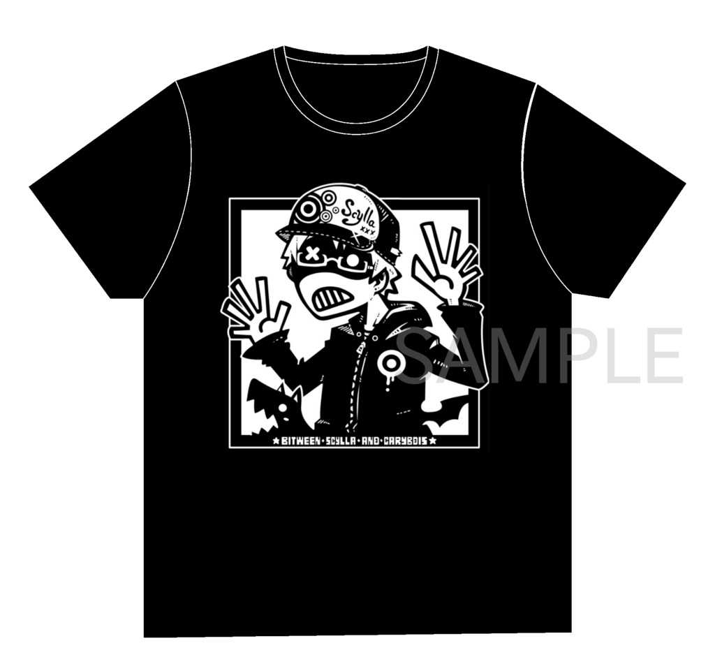 アイコンTシャツ(ホワイト&ブラック)