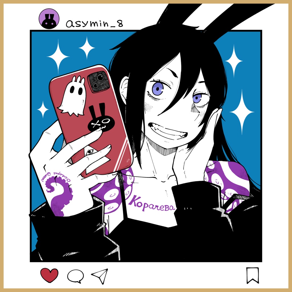 ミニ色紙ステッカー