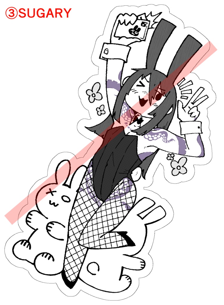 ノベルティアスィミンステッカー