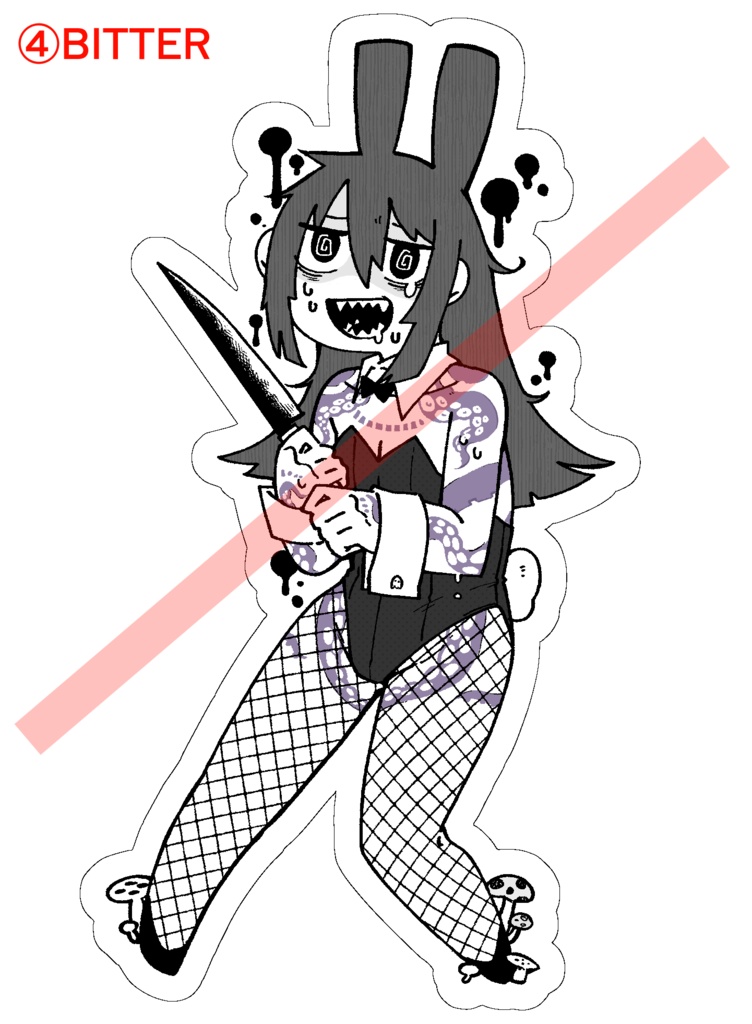 ノベルティアスィミンステッカー