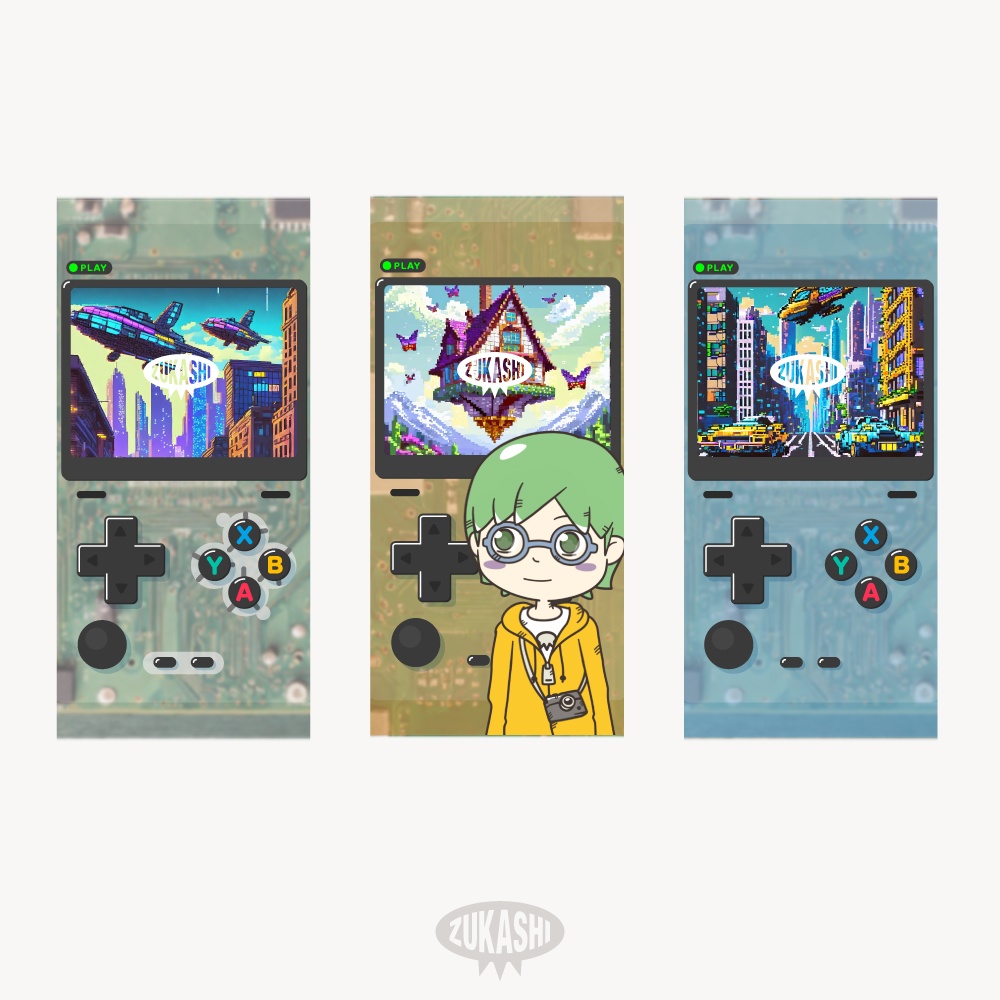 レトロゲーム【縦型配信フレーム・フリー版あります】