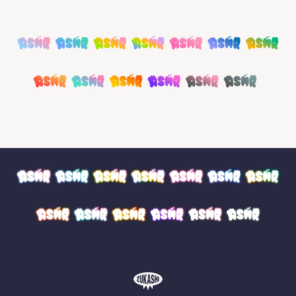 もこもこASMR ロゴ 【フリー素材・サムネ素材】睡眠導入