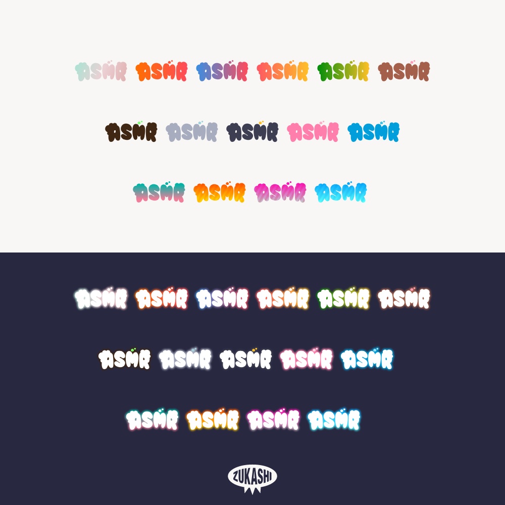 もこもこASMR ロゴ 【フリー素材・サムネ素材】睡眠導入