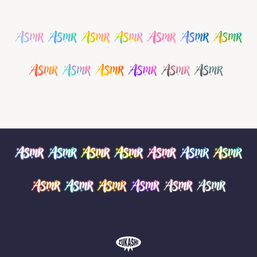 ASMR アイコン 【フリー素材・サムネ素材】睡眠導入