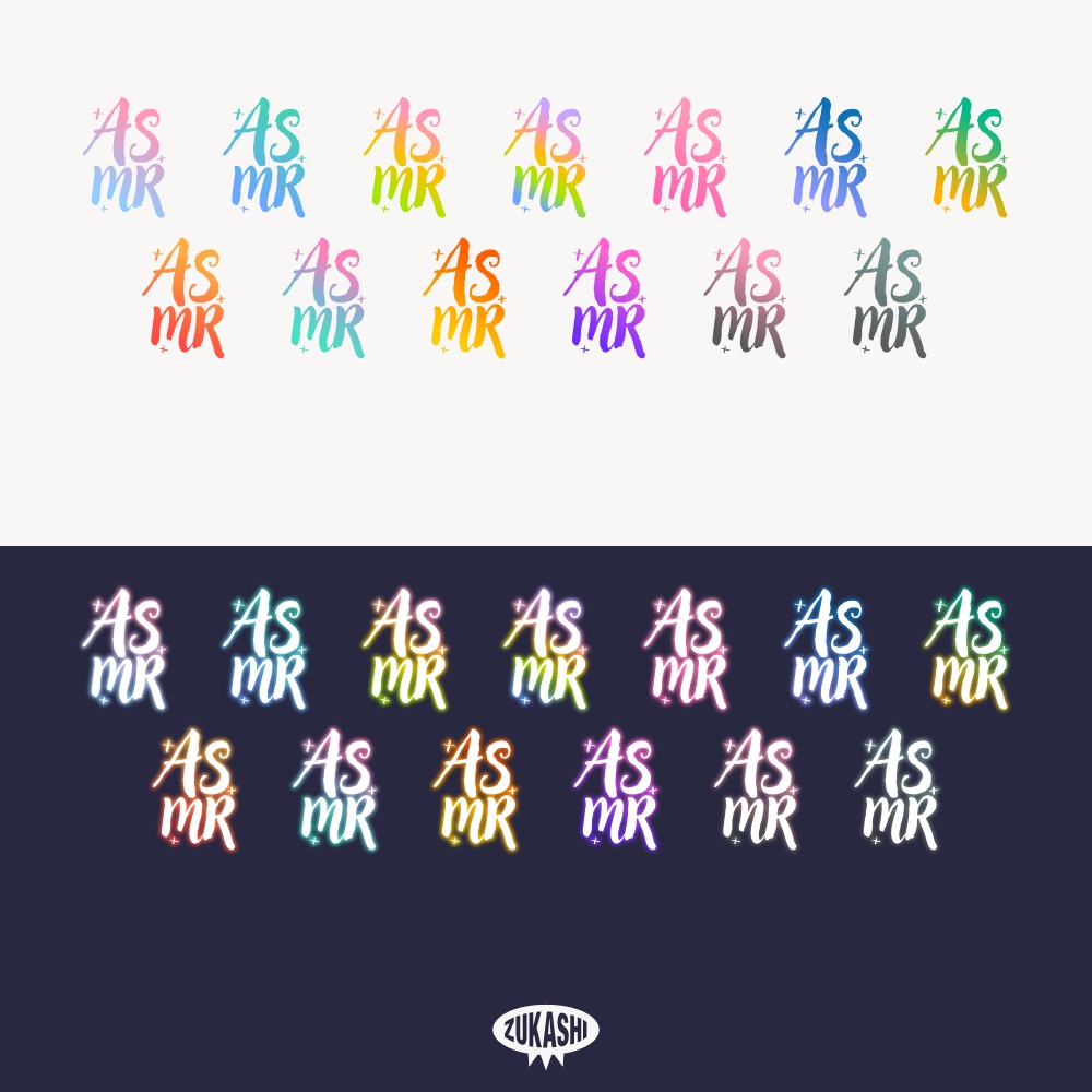 ASMR アイコン 【フリー素材・サムネ素材】睡眠導入