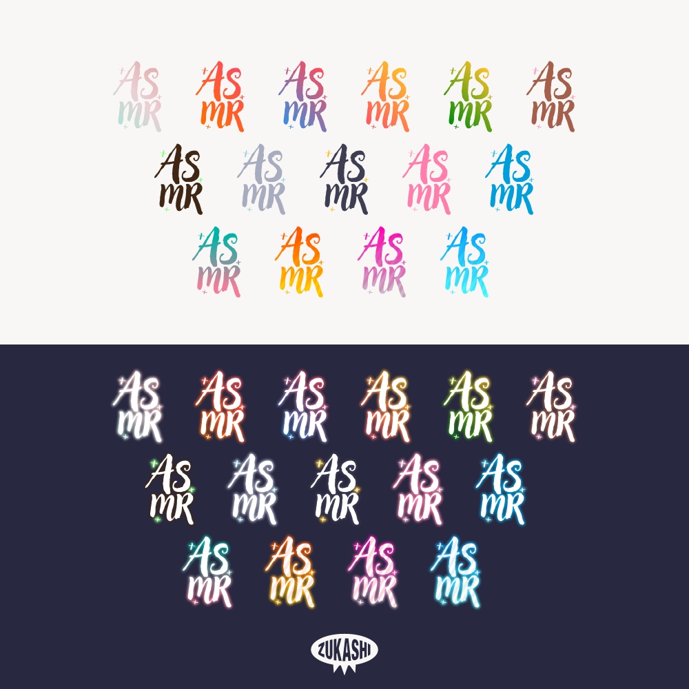 ASMR アイコン 【フリー素材・サムネ素材】睡眠導入