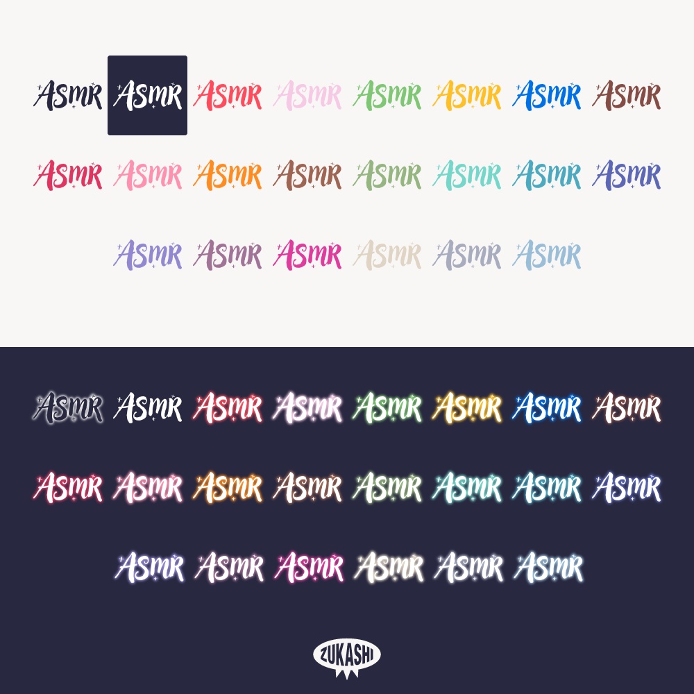 ASMR アイコン 【フリー素材・サムネ素材】睡眠導入